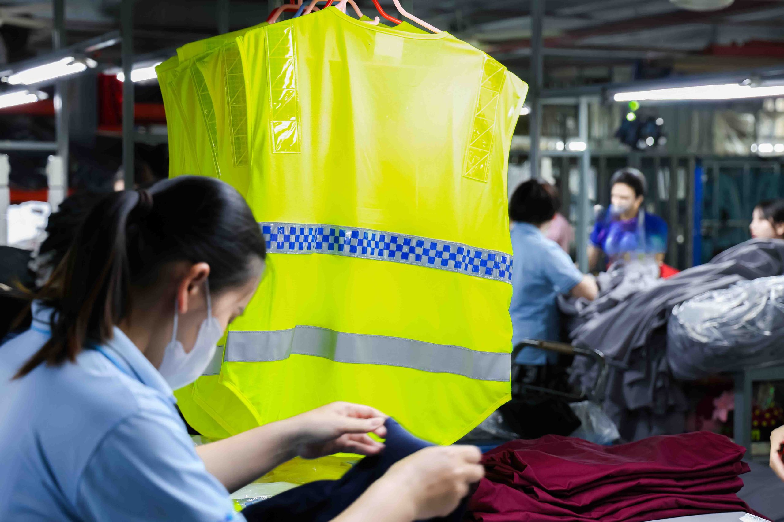 Reflective garment production